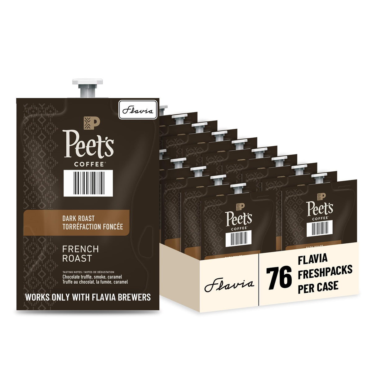 Flavia Peet’s French Roast Freshpacks for Flavia Brewers – 76-Count Dark Roast
