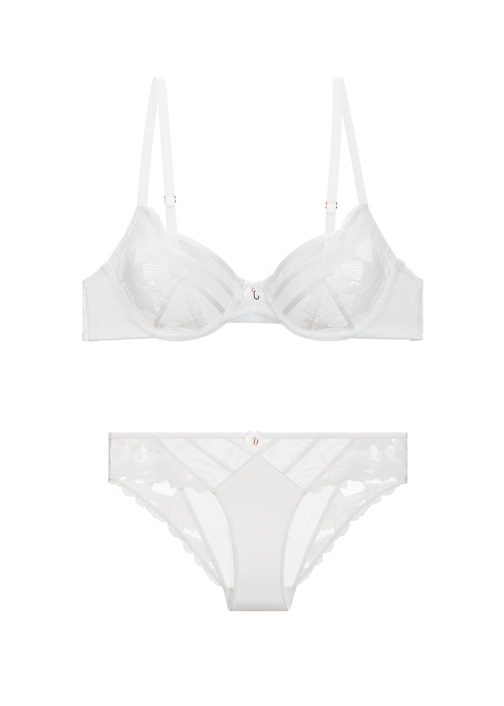 FLORA Lace Plus Bra & Panty Set