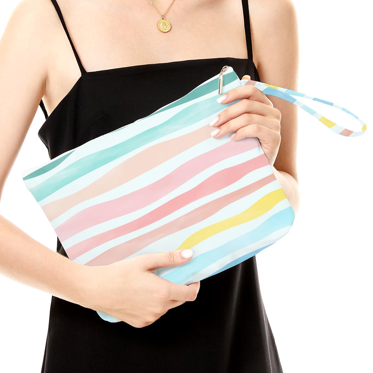 Fokongna Wet Dry Bag – Waterproof Travel Bag, Large Zipper Pouch for Swimsuits, Diapers, Toiletries, Makeup for Women & Girls