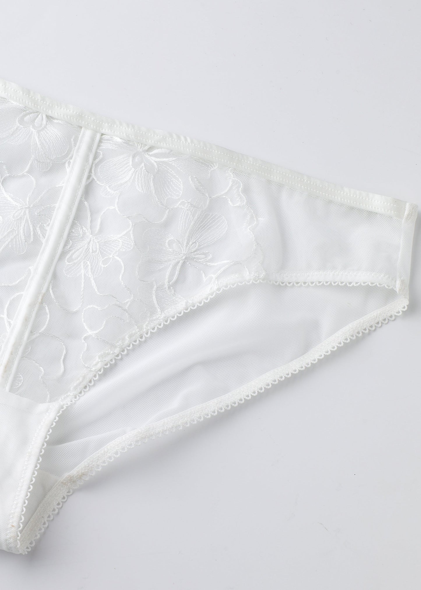 FREDERICA Plus Seductive Floral Lace Brief Panties