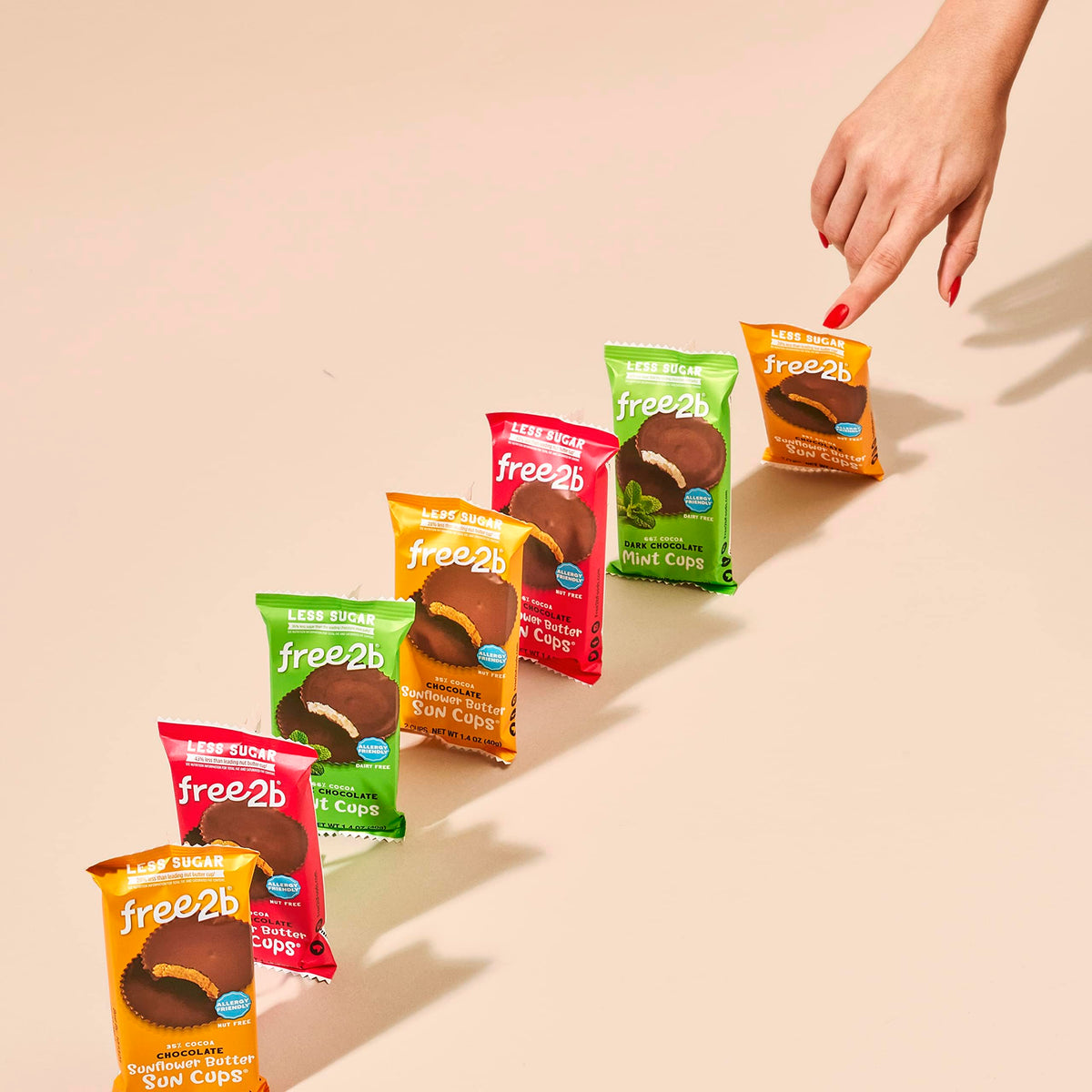 Free2b Foods Dark Chocolate Sun Cups – Gluten-Free, Dairy-Free, Nut-Free, Soy-Free (12-Pack)