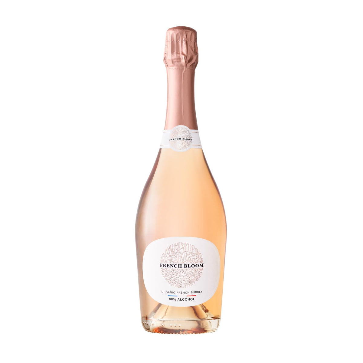 French Bloom Le Rosé 0.0% Alcohol-Free Sparkling Wine — Organic, Vegan, Sulfite-Free (750ml)