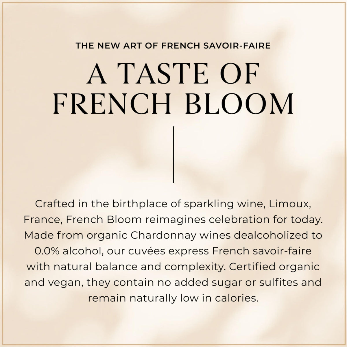 French Bloom Le Rosé 0.0% Alcohol-Free Sparkling Wine — Organic, Vegan, Sulfite-Free (750ml)