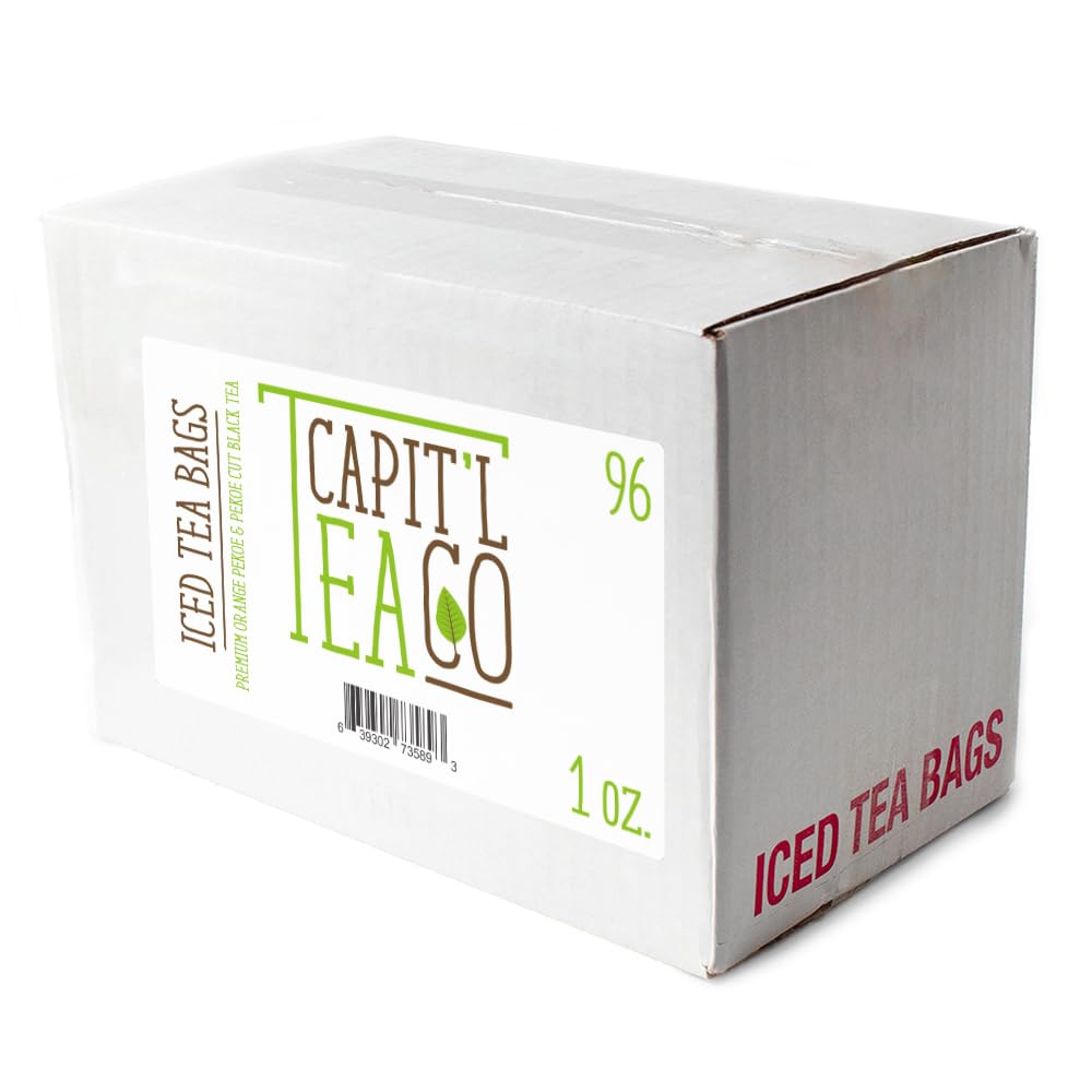 Fresh Roasted Coffee Capit’l T Premium Orange Pekoe & Pekoe-Cut Black Tea — 96 Gallon Size Tea Bags