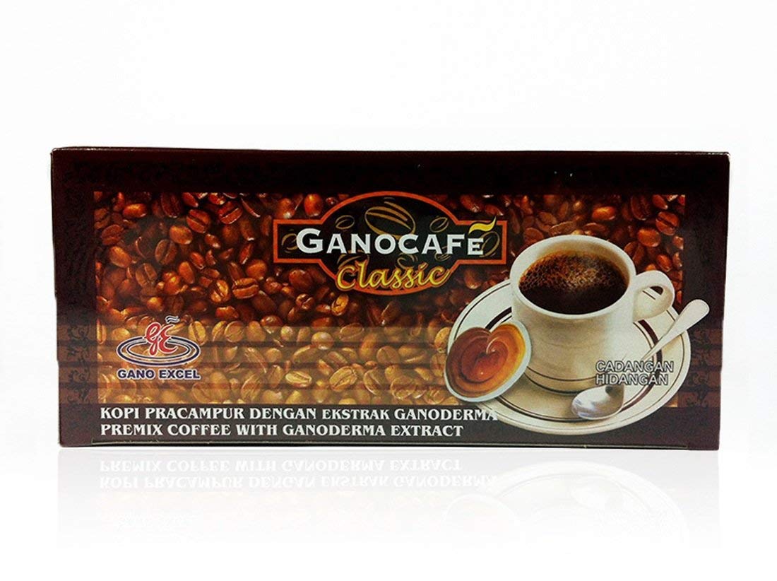 Gano Excel Ganocafe Classic Medium Roast Ganoderma Coffee — 90 Sachets (Pack of 3) | bola nymphea