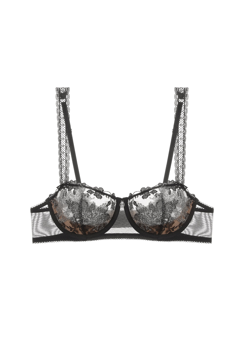 GEMMA Plus Embroidery Lace Unlined Balconette Bra