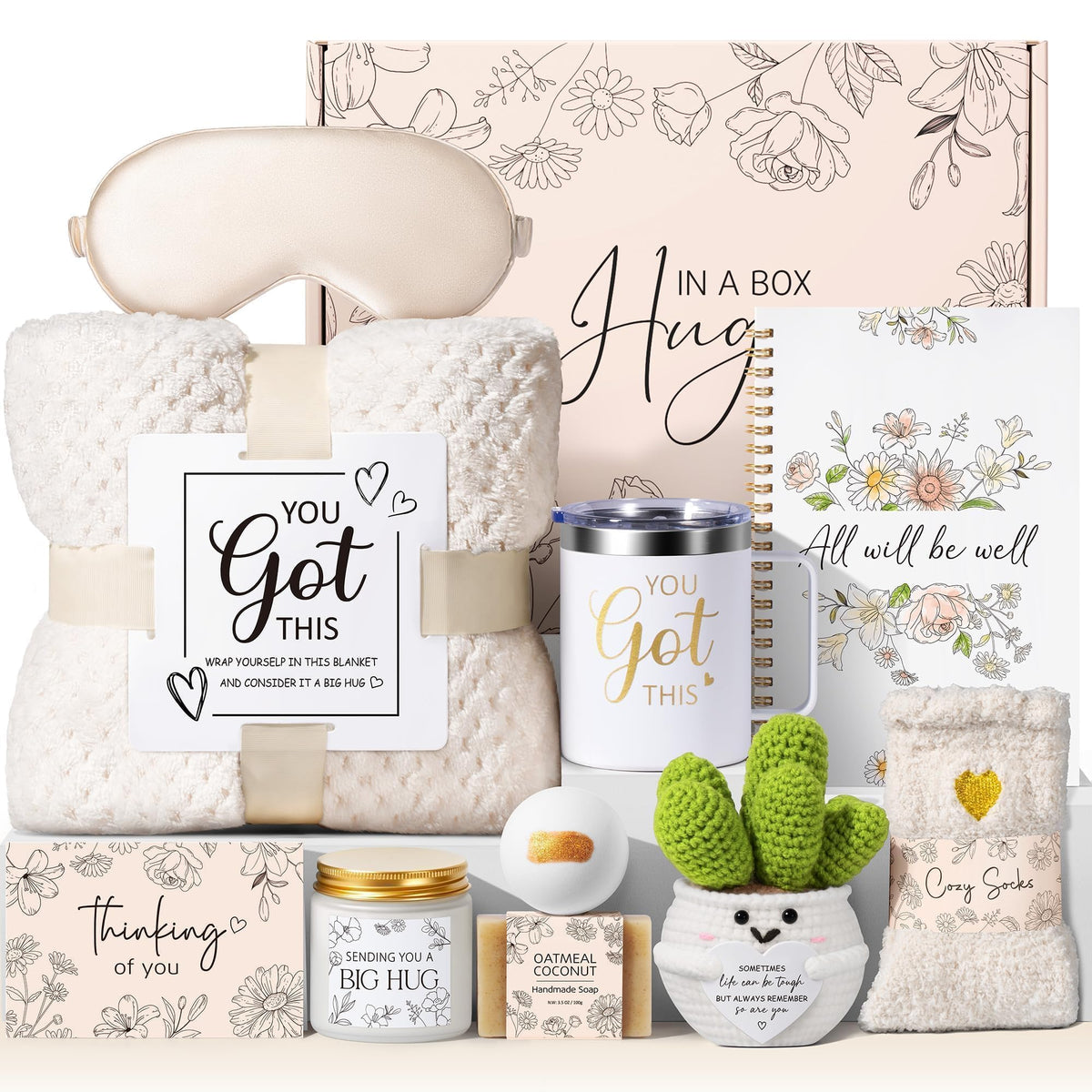 Get Well Soon Gifts Baskets for Women Spa Self Care Package After Surgery