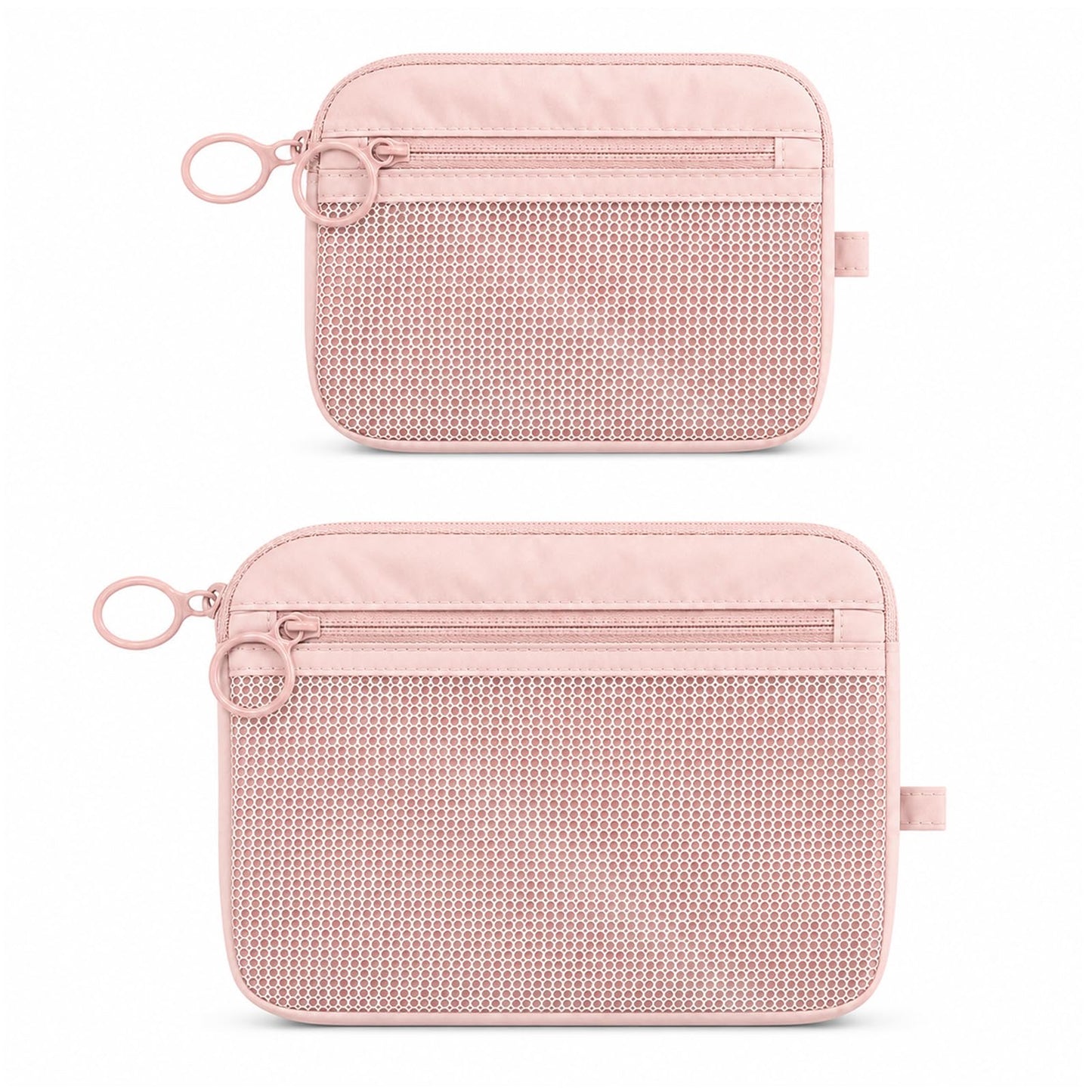 GIVLEFLY 2 PCS Purse Organizer Pouch Set for Women, Lightweight Zipper Storage Pouches for Handbags, Cosmetics, Keys, Cards, Travel Accessories and Daily Essentials