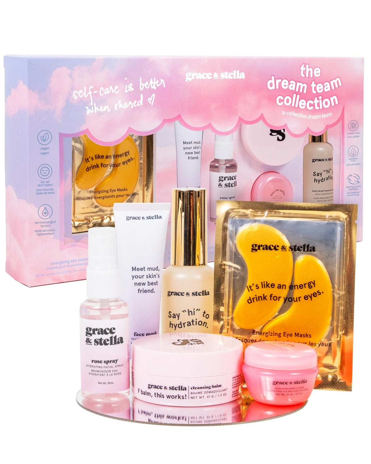 grace & stella Award Winning Skin Care Set - Gift Set for Women