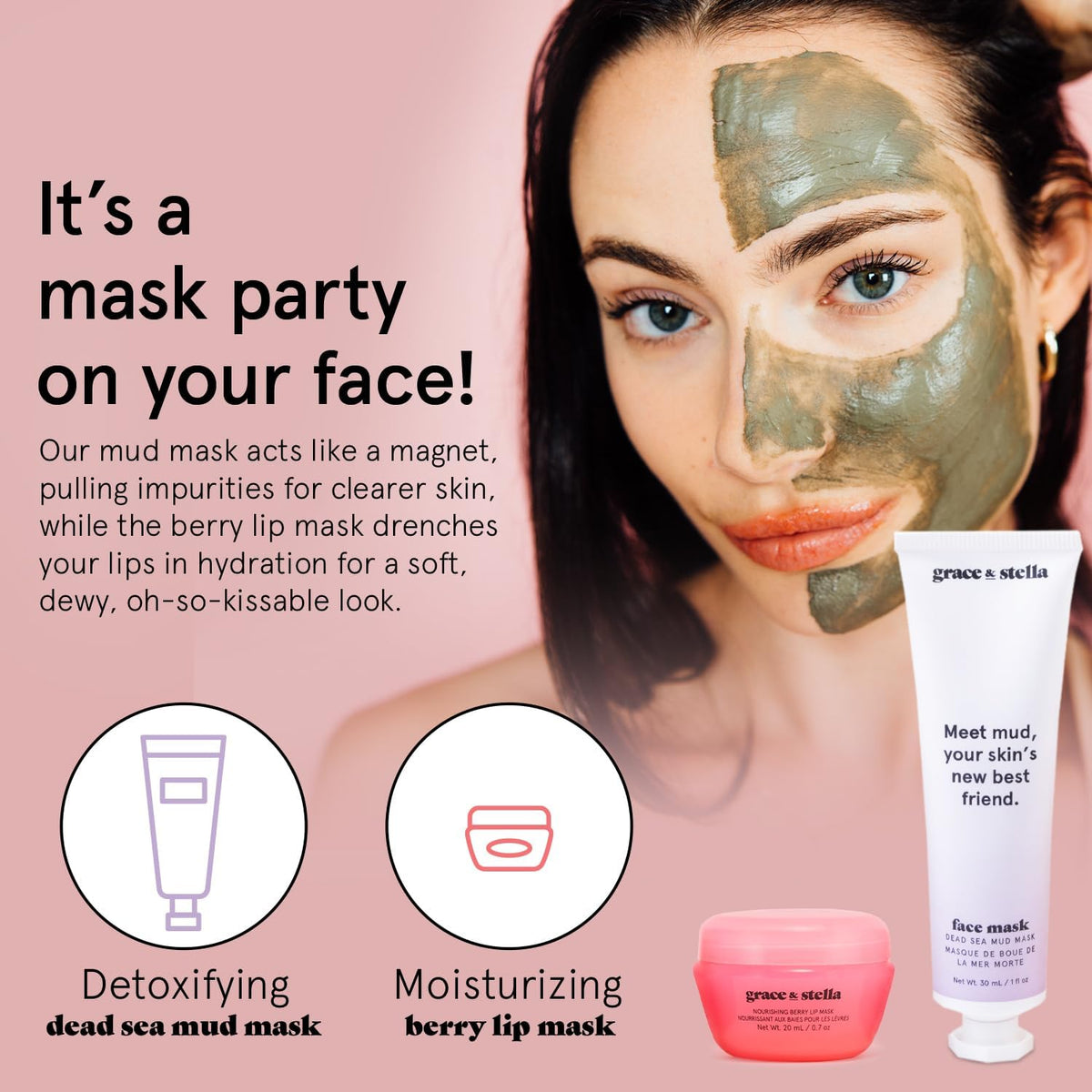 grace & stella Award Winning Skin Care Set - Gift Set for Women