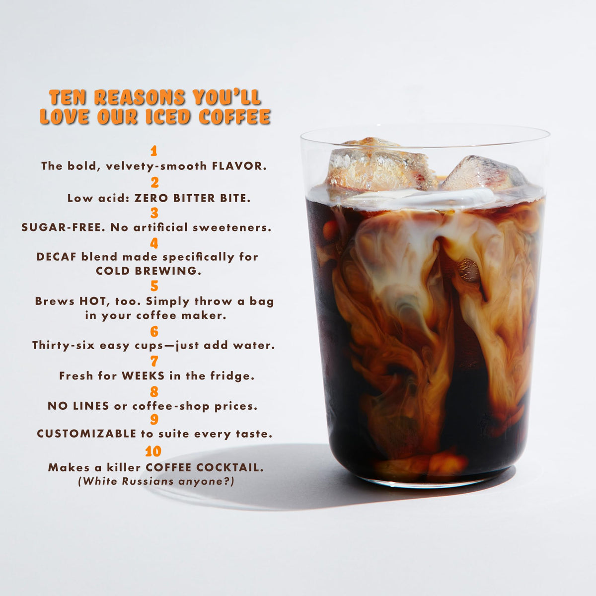 Grady’s Cold Brew New Orleans Style Decaf with Chicory – 24 Drinks, 2 Bundles of 4 Easy-to-Brew Bean Bags