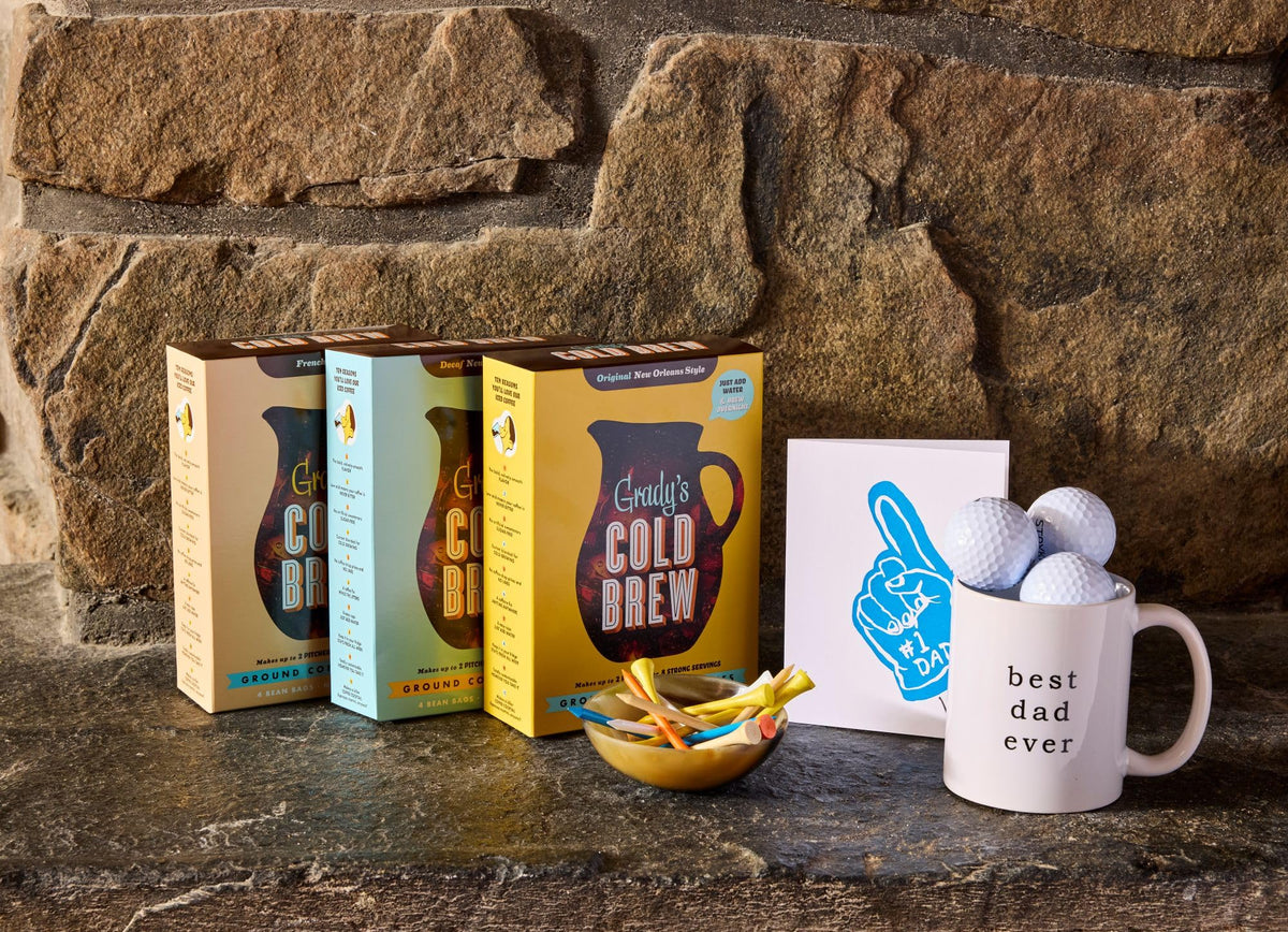 Grady’s Cold Brew New Orleans Style Decaf with Chicory – 24 Drinks, 2 Bundles of 4 Easy-to-Brew Bean Bags