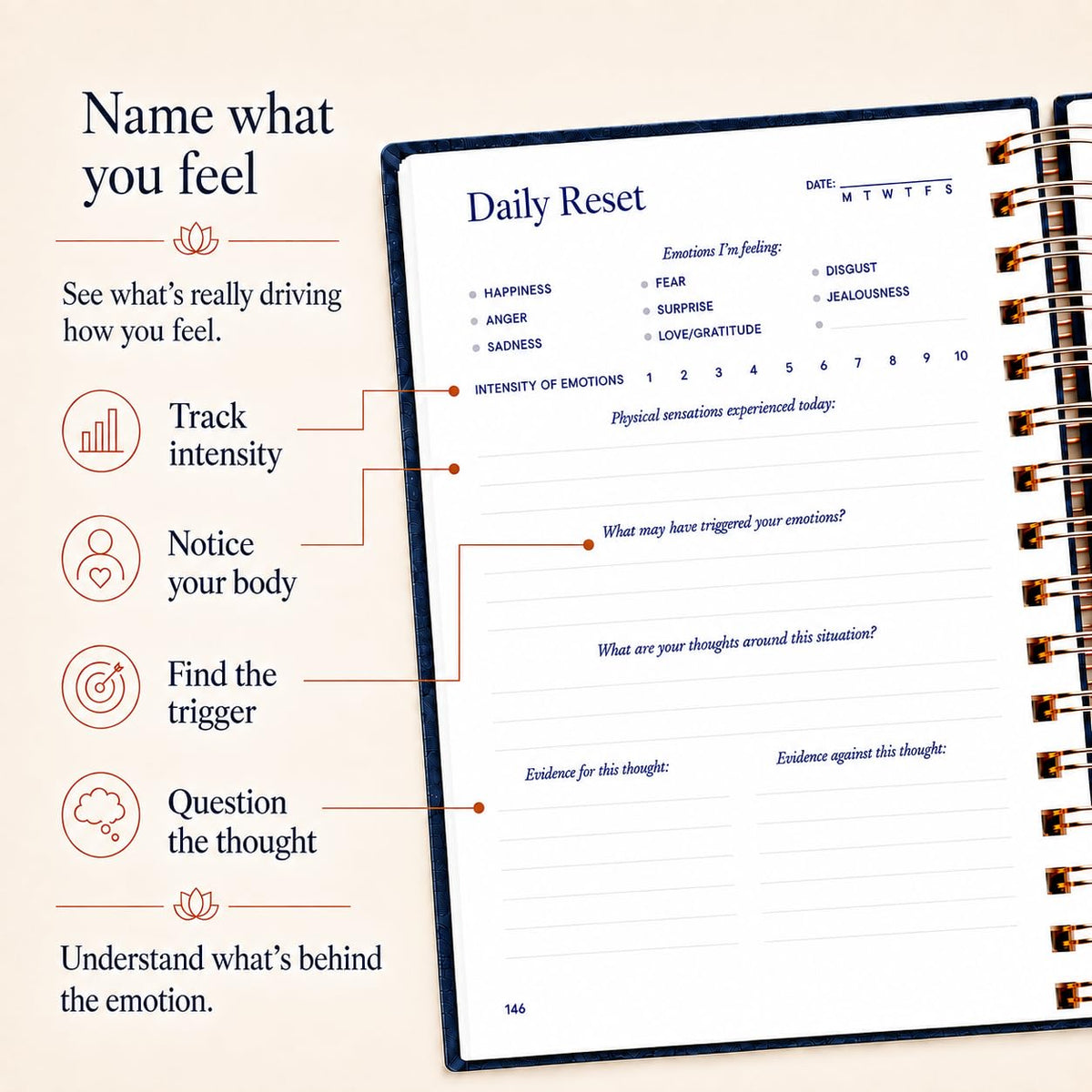 Guided Journal - Mental Health, Anxiety, Depression, Women, Men