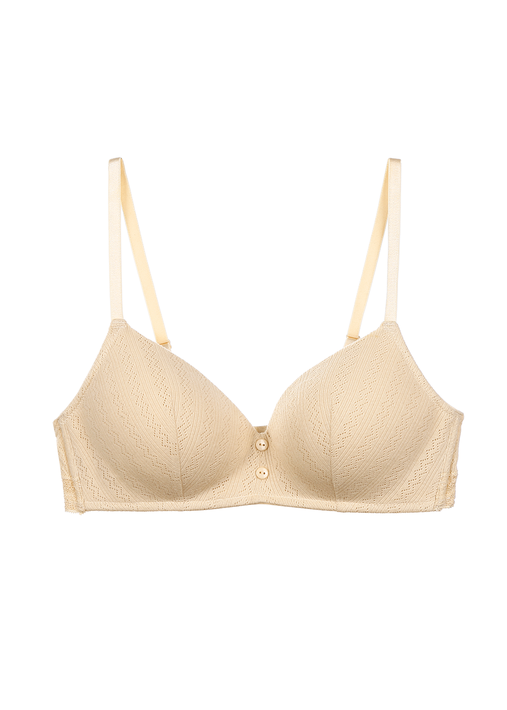 HAILEY Plus Triangle Molded Cotton Wireless Bra