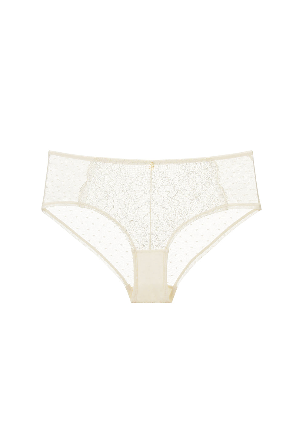 HARRIET Plus Nude Lace Boyshort Panties