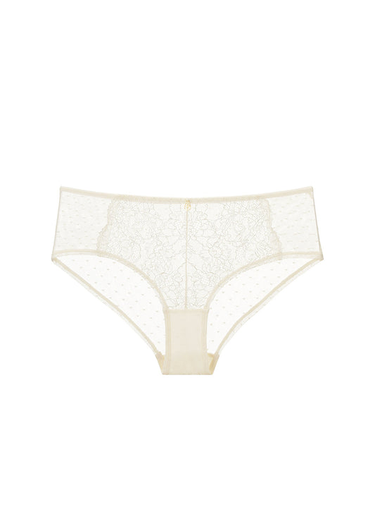 HARRIET Plus Nude Lace Boyshort Panties