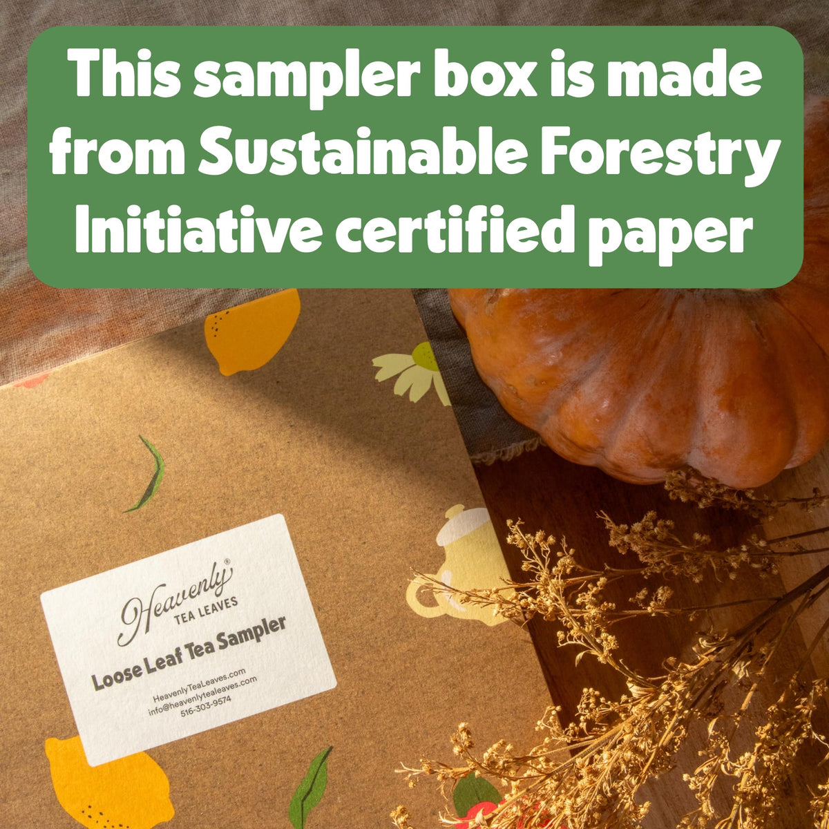 Heavenly Tea Leaves Organic 9-Flavor Loose Leaf Tea Variety Pack | Premium Whole Leaf Sampler Gift Box (Approx. 90 Cups)