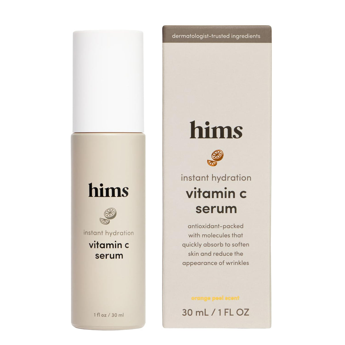 hims Vitamin C Serum, Hyaluronic Acid & Orange Peel Extract, 1 Fl Oz