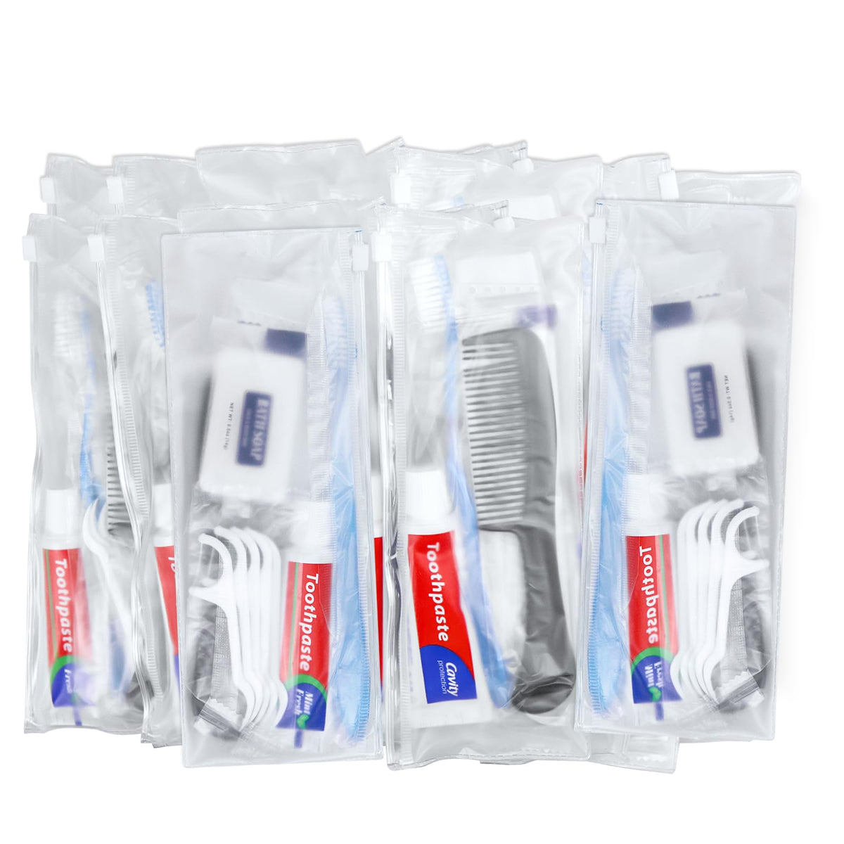 HQSLsund 50 Sets Personal Hygiene Kit Basic Toiletry Kits Homeless Supplies