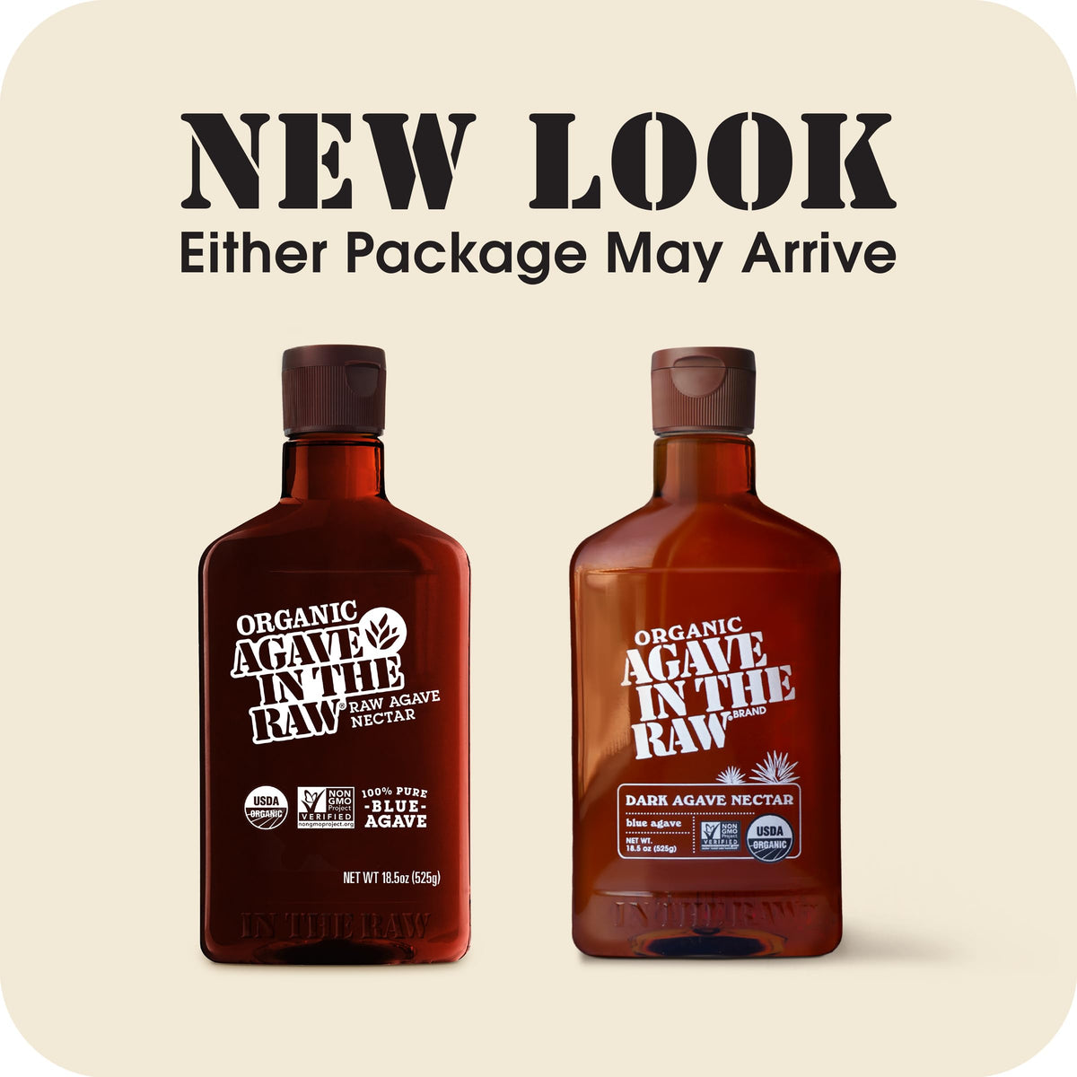 Agave In The Raw Organic Agave Nectar – No Erythritol, 18.5oz Bottle (8 Pack) – Vegan & Gluten-Free