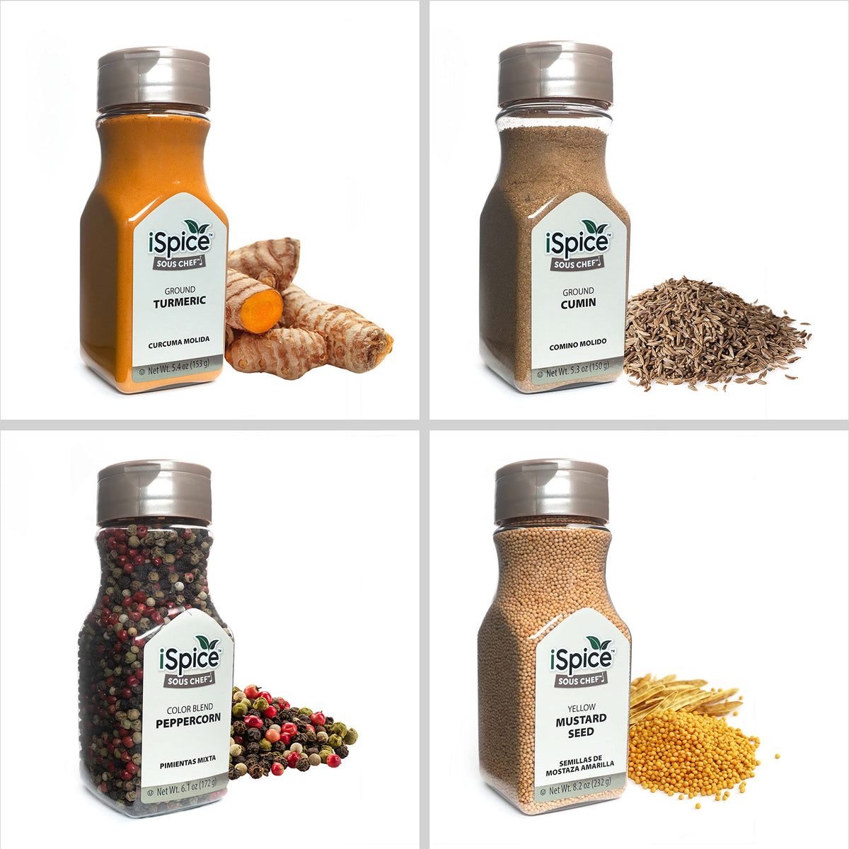 iSpice Starter Spice Set – 24-Pack Silk Road Collection, Fresh Aromatics, USA-Made