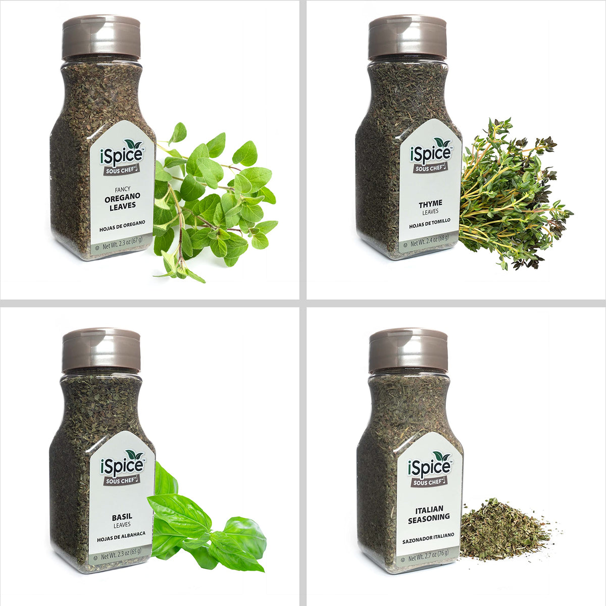 iSpice Starter Spice Set – 24-Pack Silk Road Collection, Fresh Aromatics, USA-Made