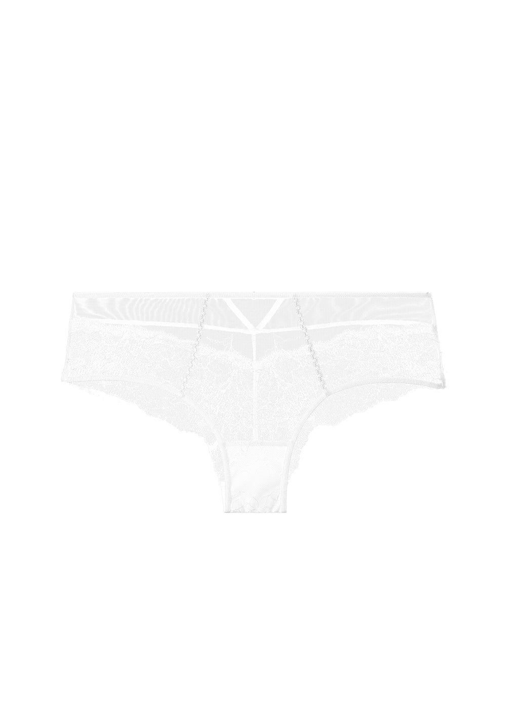 JANET White Lace Boyshort Panties
