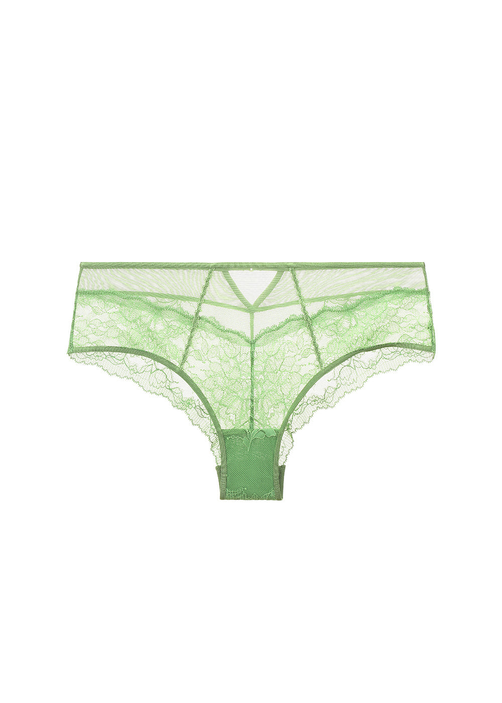 JANET Plus Green Lace Boyshort Panties