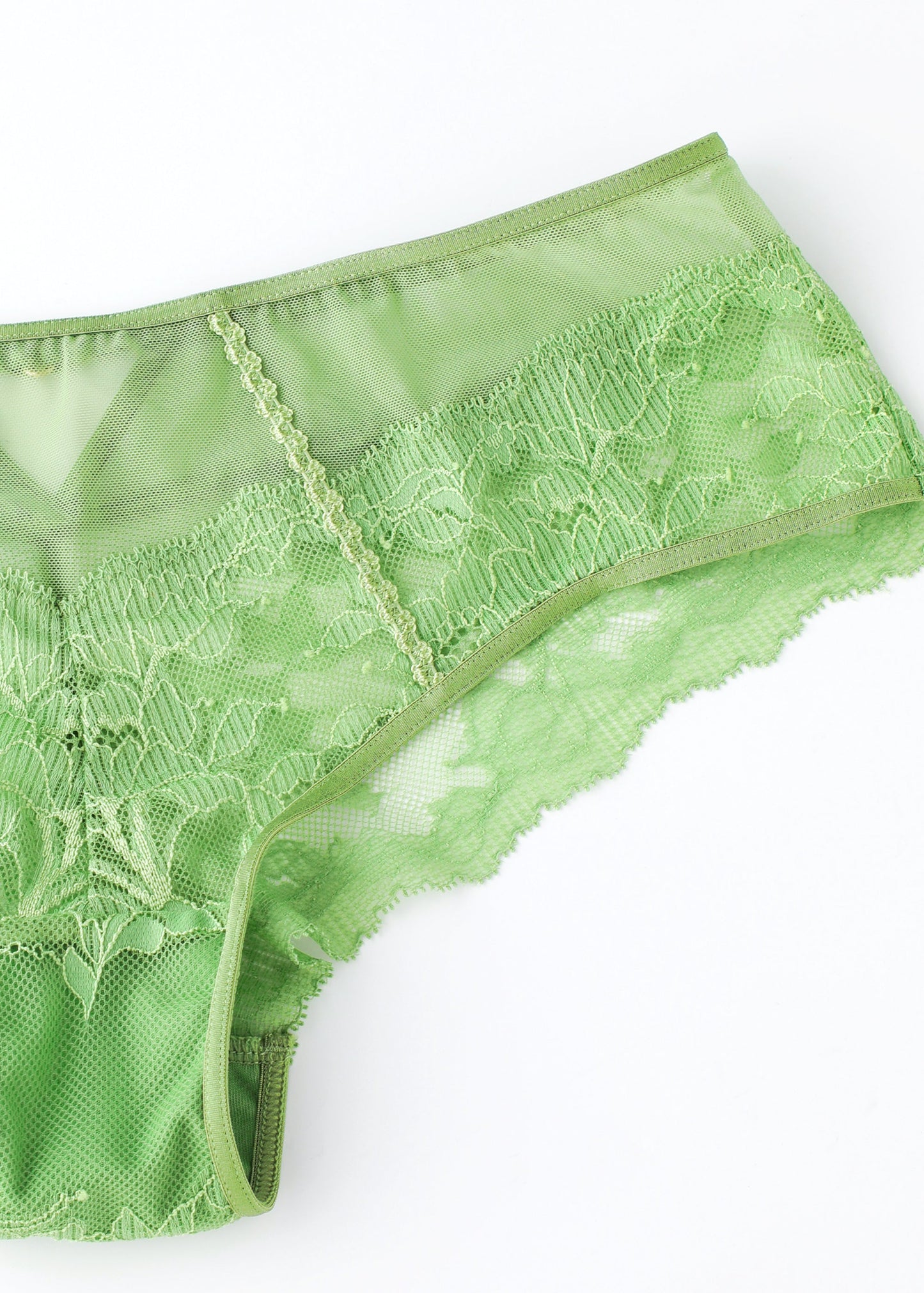 JANET Green Lace Boyshort Panties