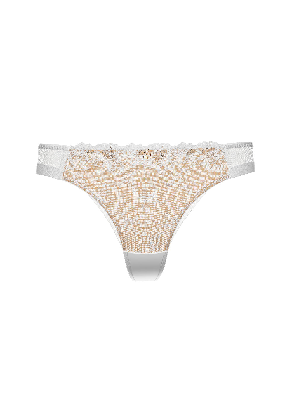 JESSA Plus Sexy White Lace Tanga Panties