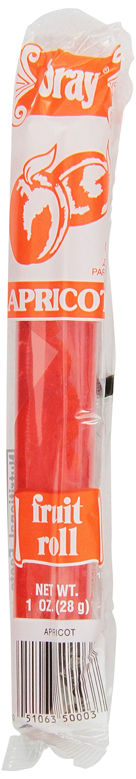 Joray Apricot Fruit Roll – 48-Pack 1-Ounce Snack Rolls