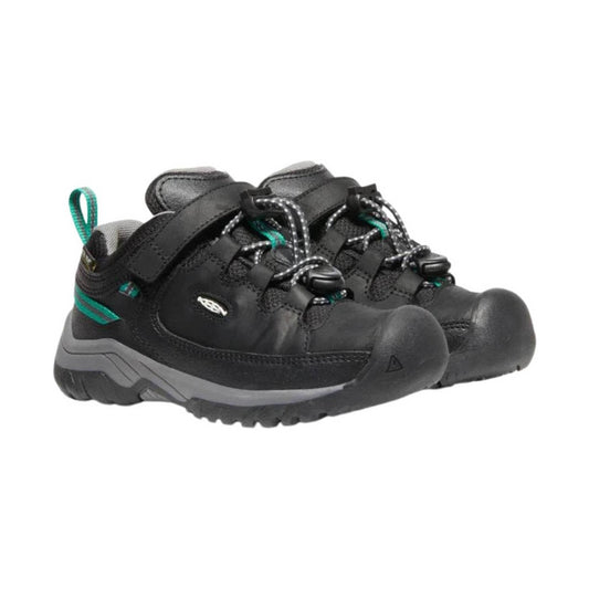 KEEN Little Kids' Targhee Low - Black/Star White - ONLINE STORE CREDIT/EXCHANGE ONLY