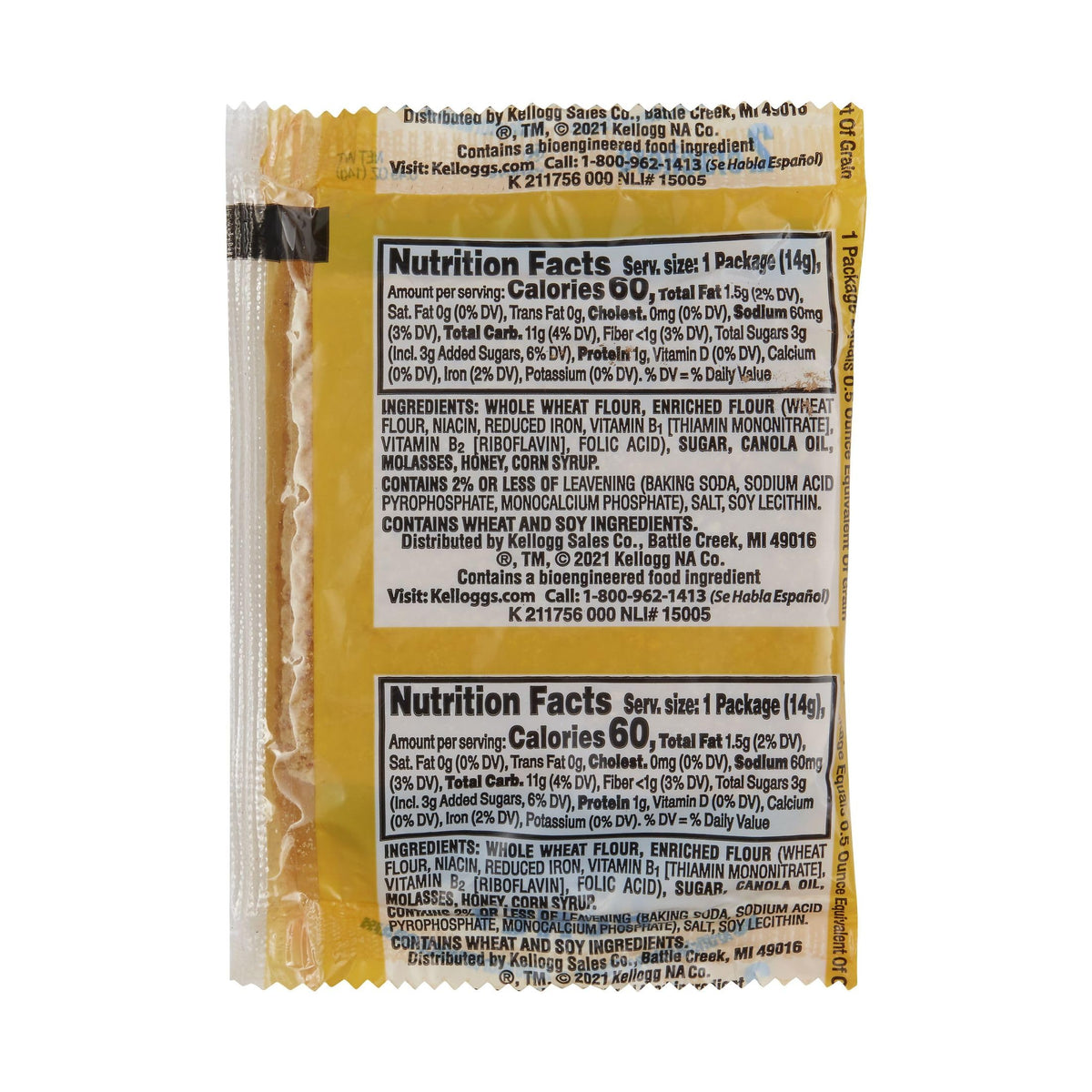Kellogg's Honey Grahams Crackers – 200 Count Bulk Case