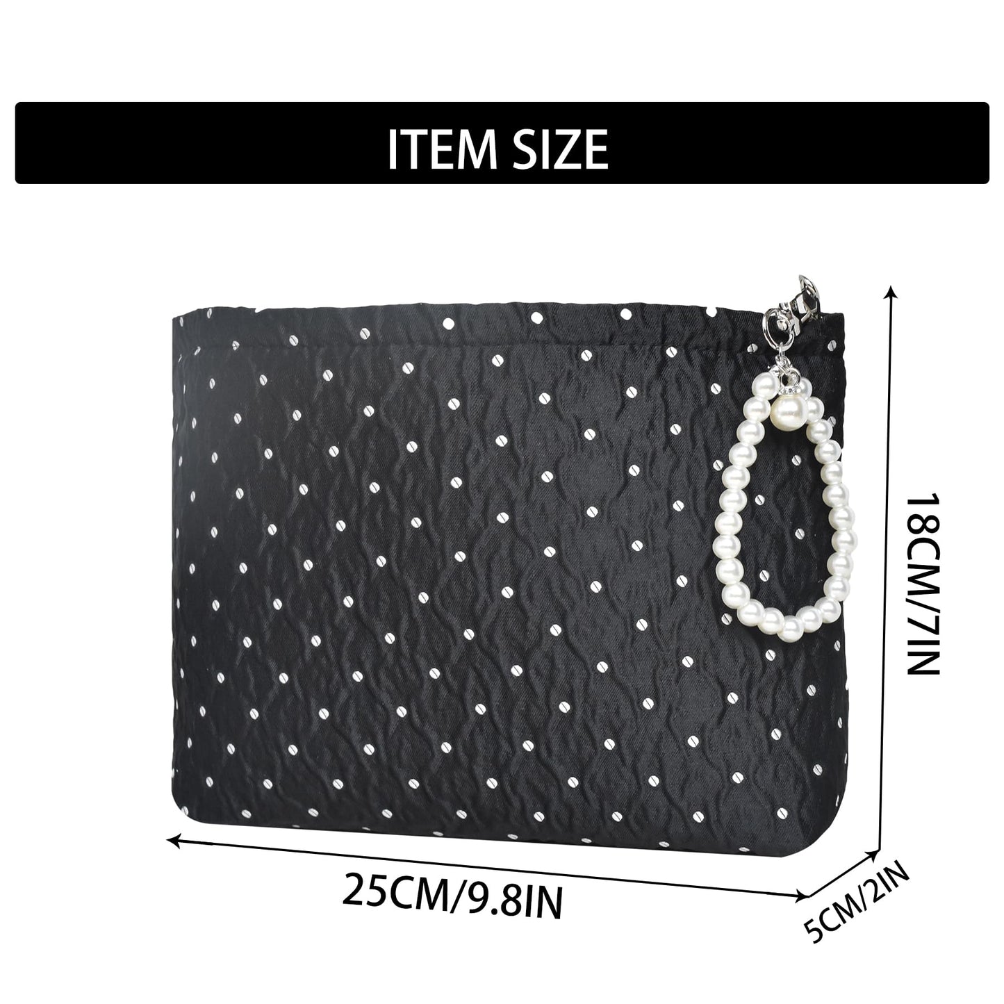KeYaMee Makeup Bag Travel Cosmetic Bags for Purse Women Organizer Pouch