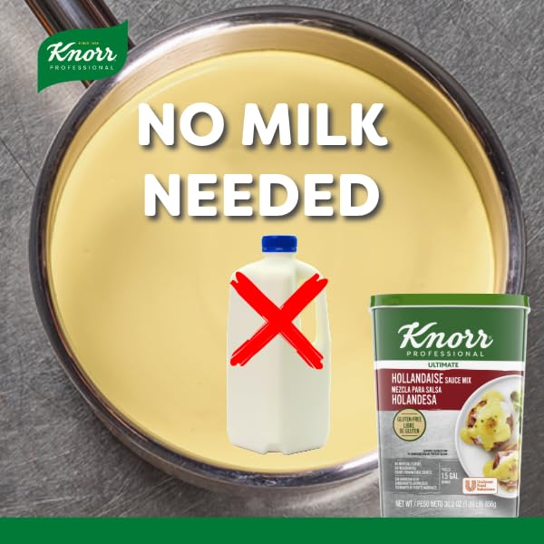 Knorr Professional Ultimate Hollandaise Sauce Mix - Gluten Free, Vegetarian, No MSG, 30.2 oz (Pack of 4)