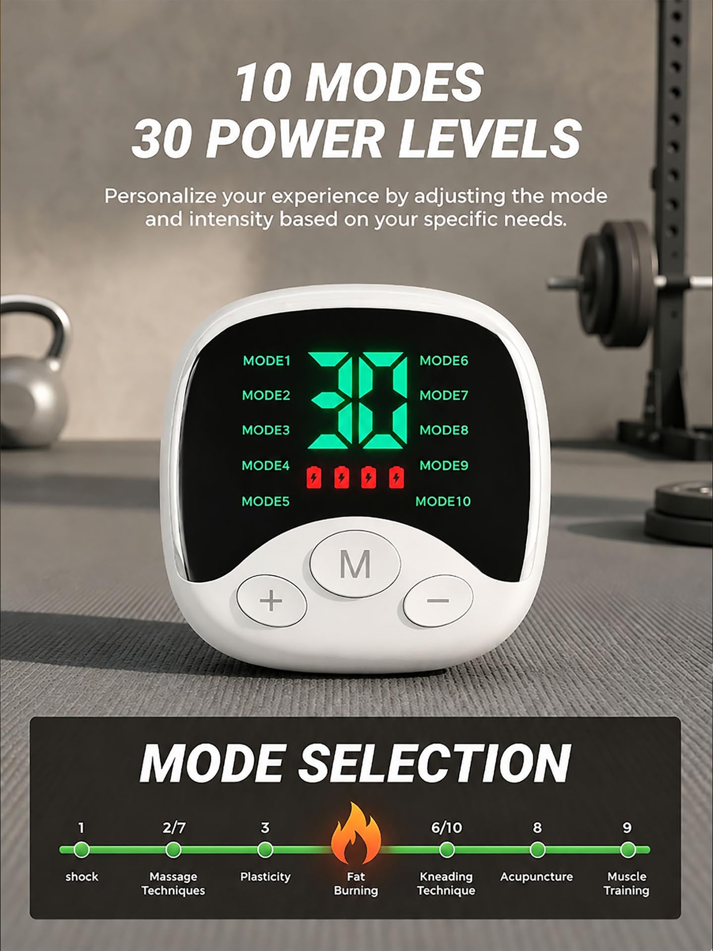 KSEI EMS Muscle Stimulator, Ab Stimulator Belt 3-Piece Set Wireless Toner