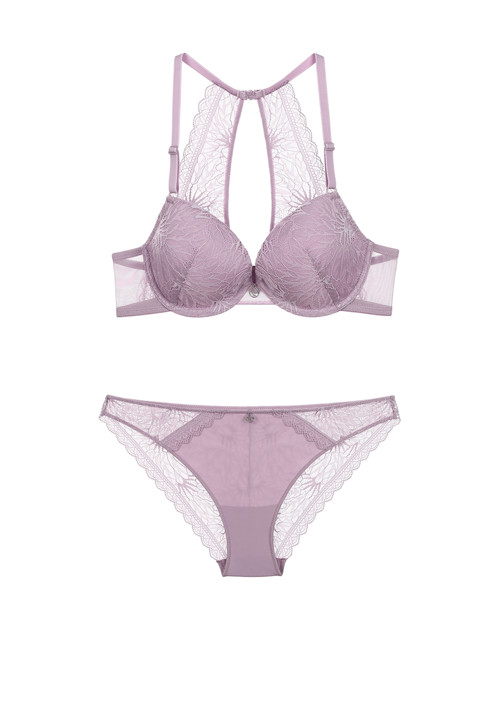 LAUREN Comfort Purple Lace Lingerie Set
