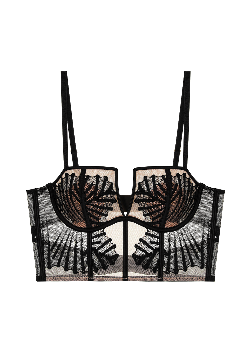LESLIE Sexy Lace Underwired Corset Top