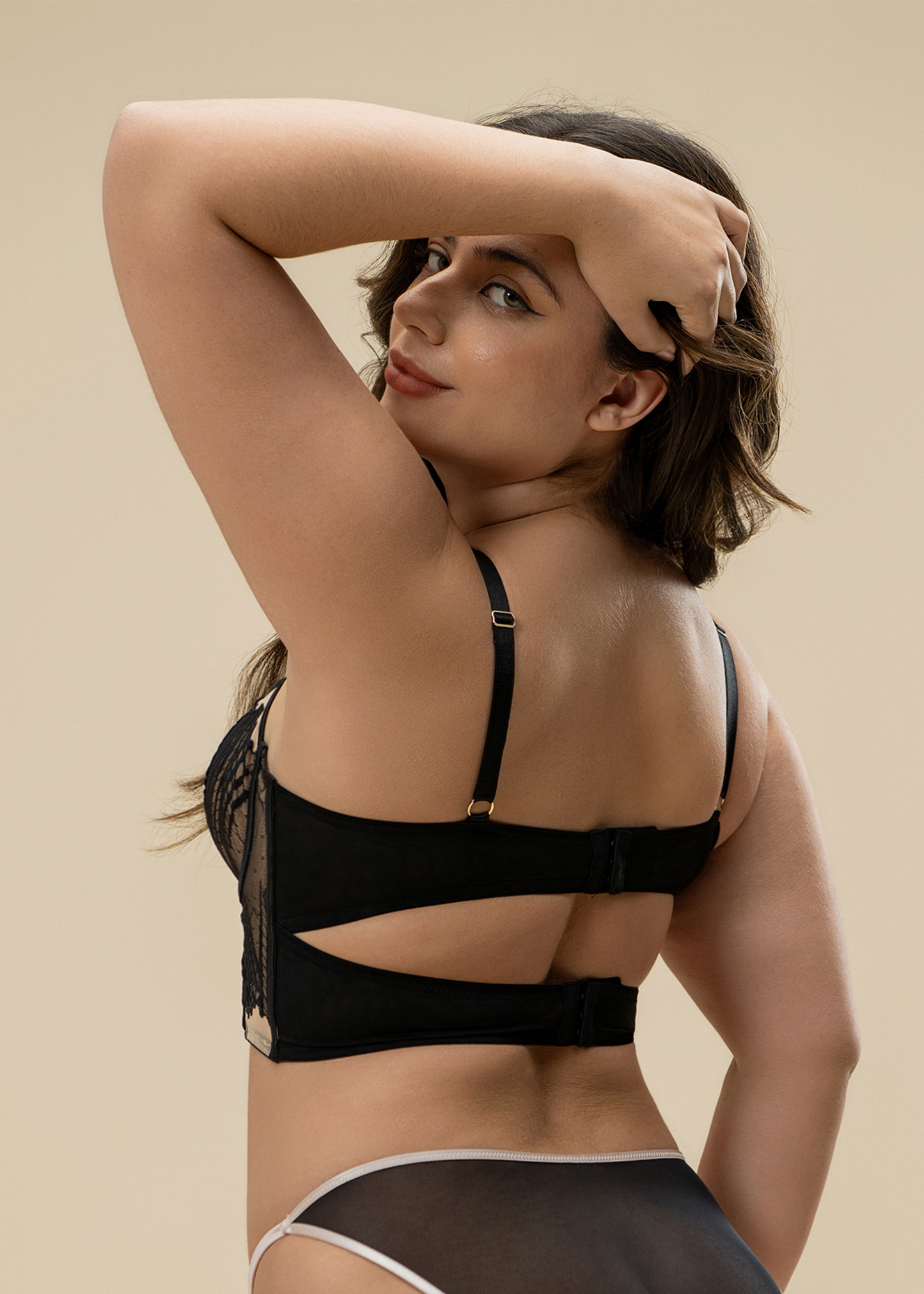 LESLIE Plus Sexy Lace Underwired Corset Top