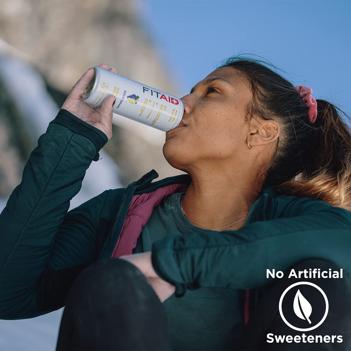 LIFEAID FITAID RX Zero - Keto-Friendly, 5 Calorie Post-Workout Drink with Creatine & BCAAs