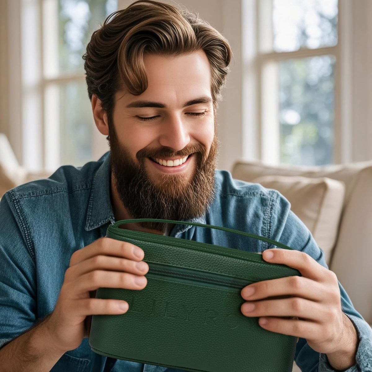 Luxurious 32Pcs Bath & Beard Gifts for Father's Day, Spa Kit for Men & Dad