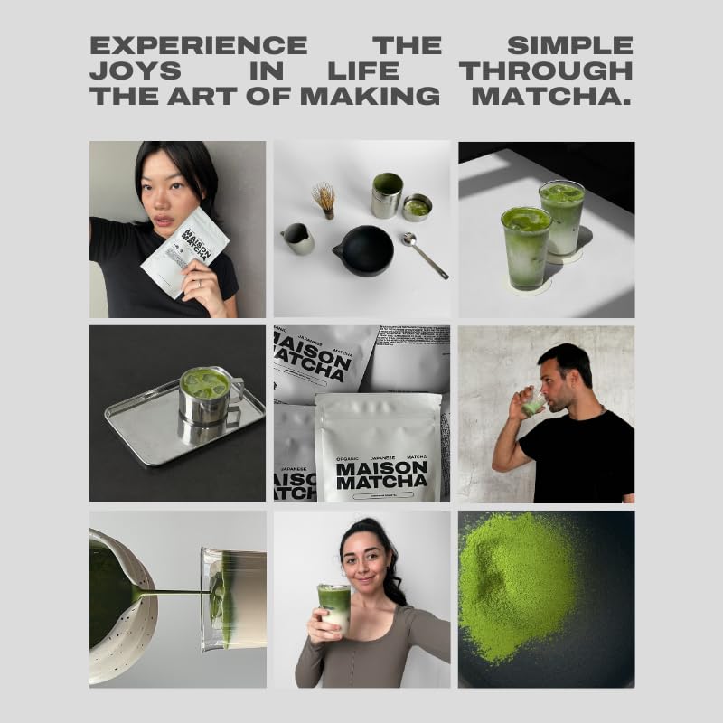 MAISON MATCHA Organic Ceremonial Grade Matcha – First Harvest from Shizuoka, Sugar-Free, 80g