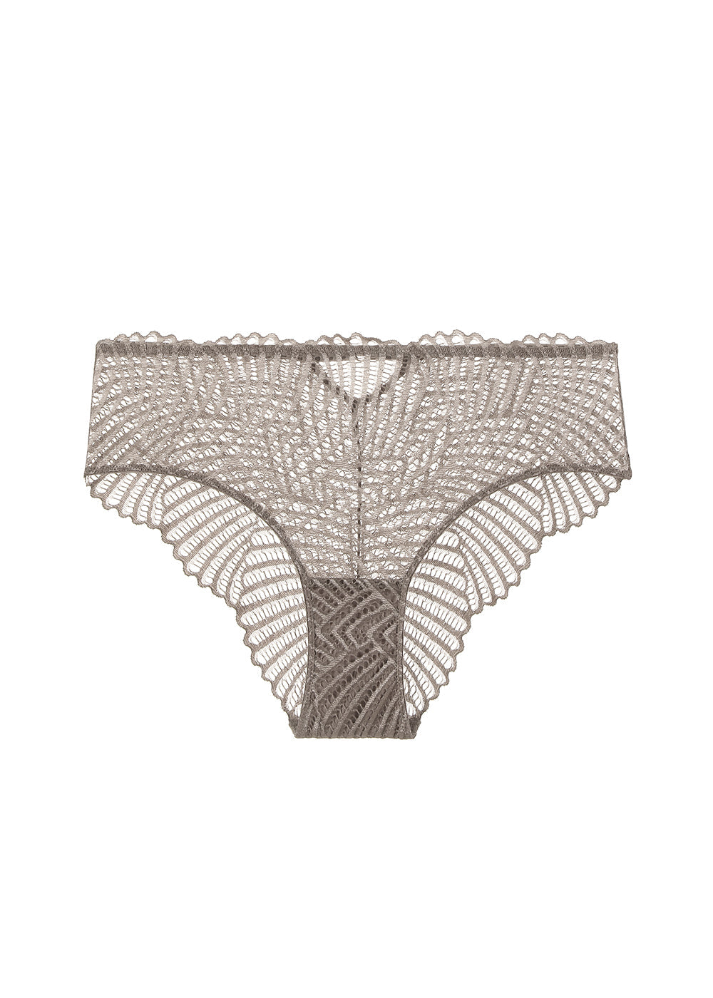 MANDY Plus Brown Lace Brief Panties