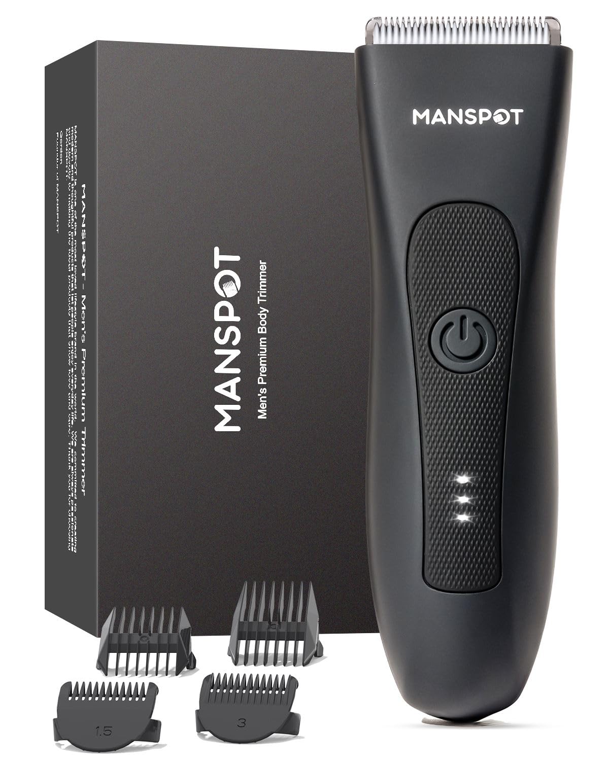 MANSPOT Manscape Groin & Body Hair Trimmer for Men, Electric Pubic Shaver