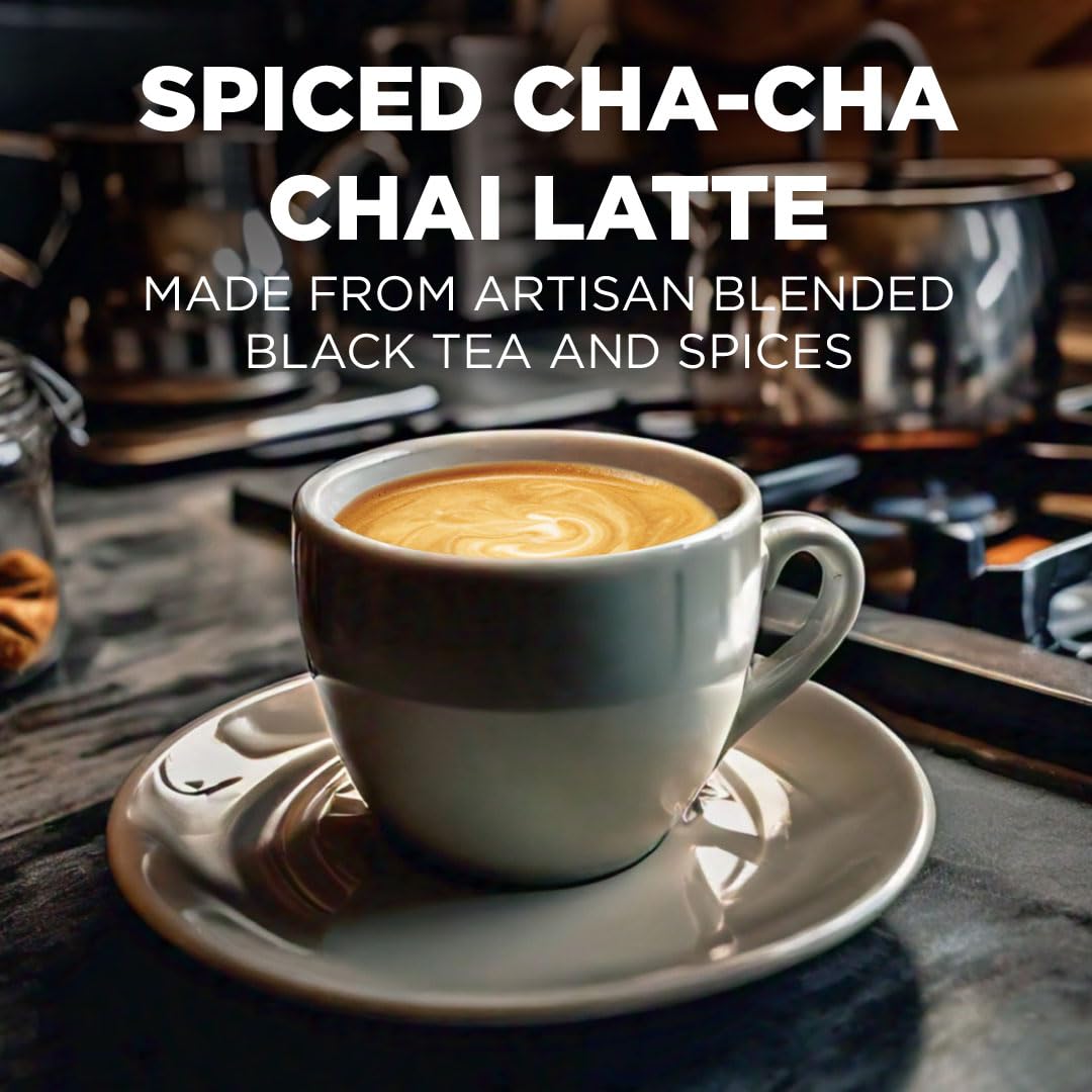 Maud's Chai Tea Latte Pods – 72 Ct, Keurig K-Cup Compatible, 100% Gourmet Blended Tea Leaves