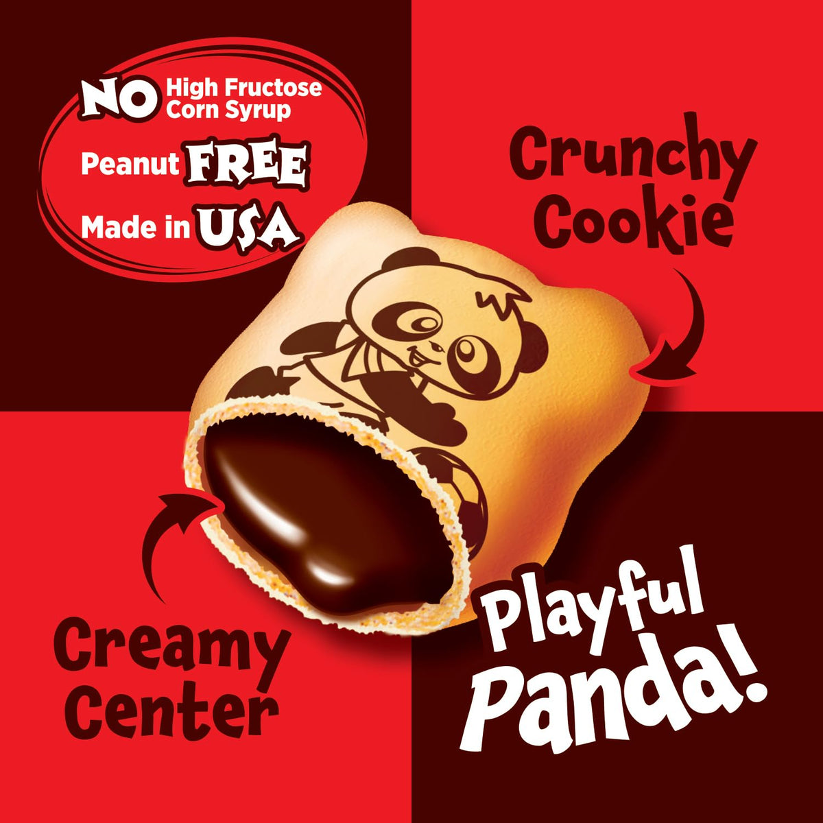 Meiji Hello Panda Cookies – Chocolate Crème Filled, 8 Boxes of Bite-Sized Panda Sports Snacks