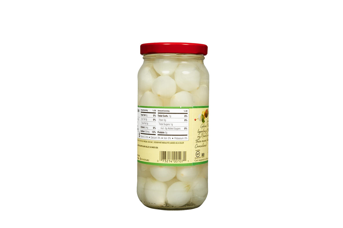 Mezzetta Cocktail Onions – Gourmet Pickled Onions for Martinis & Antipasto | 16 oz Jar, Pack of 6