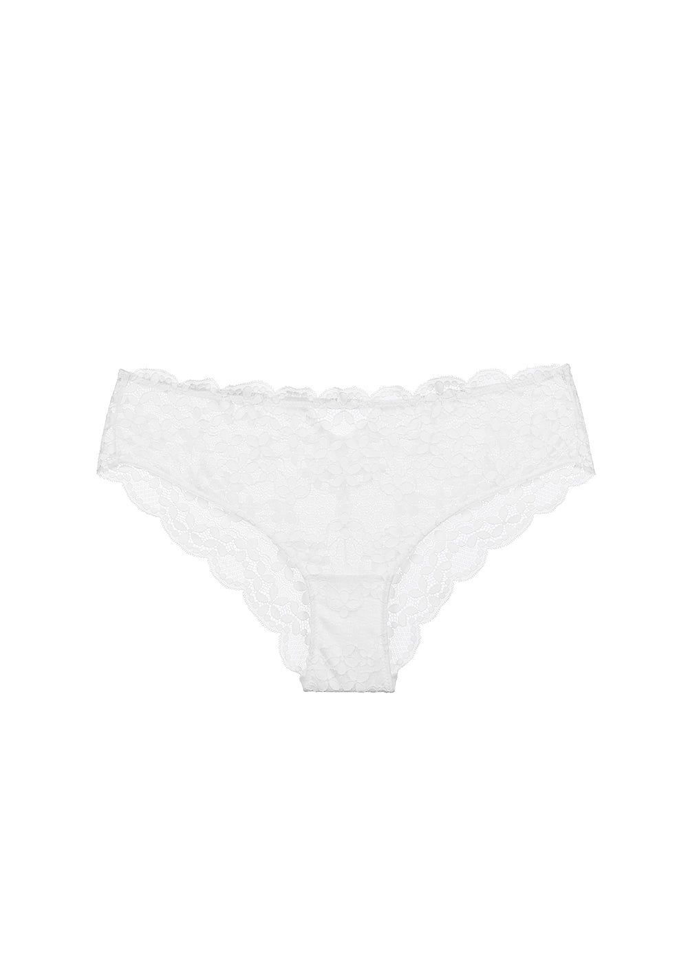 MIA Stretch Soft White Lace Brief Panties