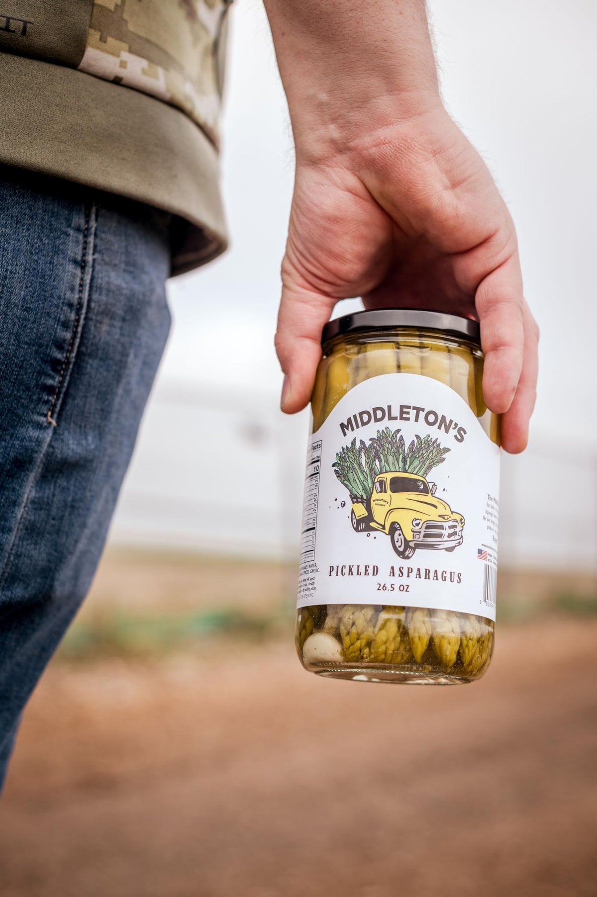 Middleton's Pickled Asparagus Variety Pack — Farm Direct Purple, Green & Spicy (3 x 26.5 oz jars)