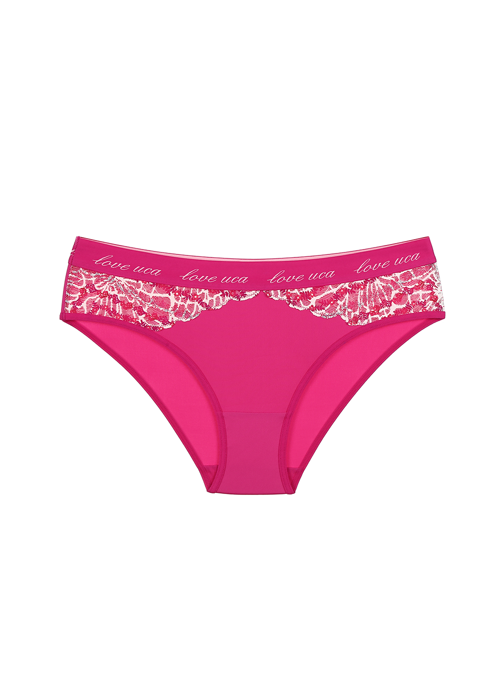 MIKA Printed Lace Logo Elastics Chic Brief Panties